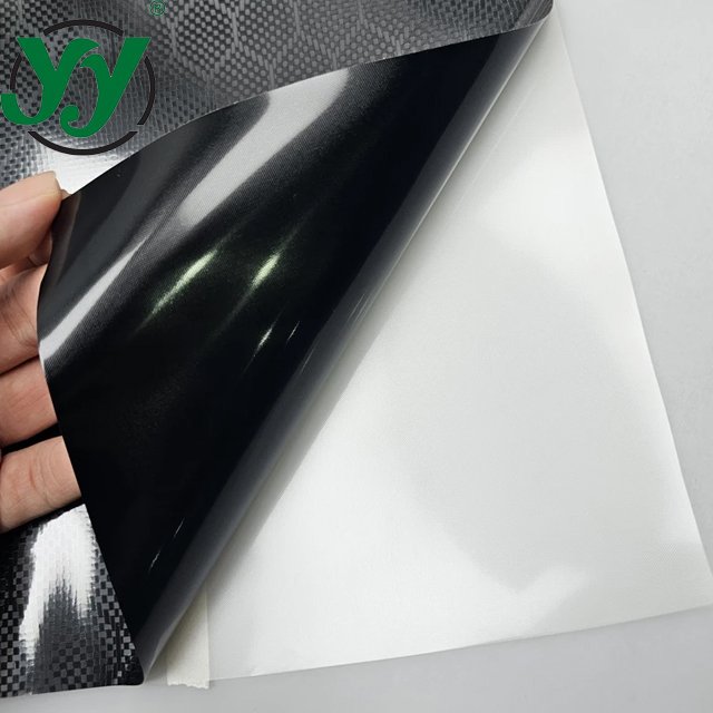 1.52x18m High Glossy Diamond Low Tack Glue PET Liner HEX Honeycomb Forged Carbon Fiber Black Vinyl Car Wrapping Films