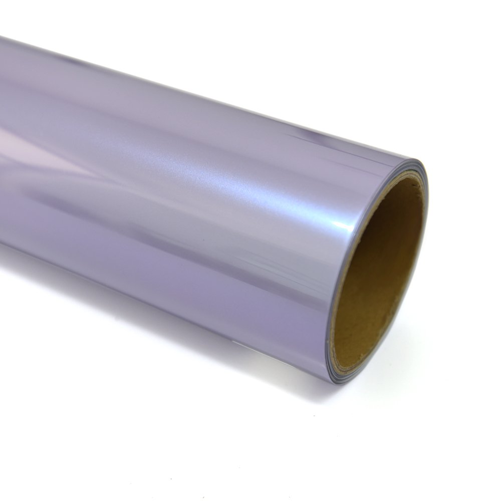 COOL SUN PET Liner PVC Vinyl Chameleon Car Film Double Color Change Silver Purple For Vehicle Wrapping
