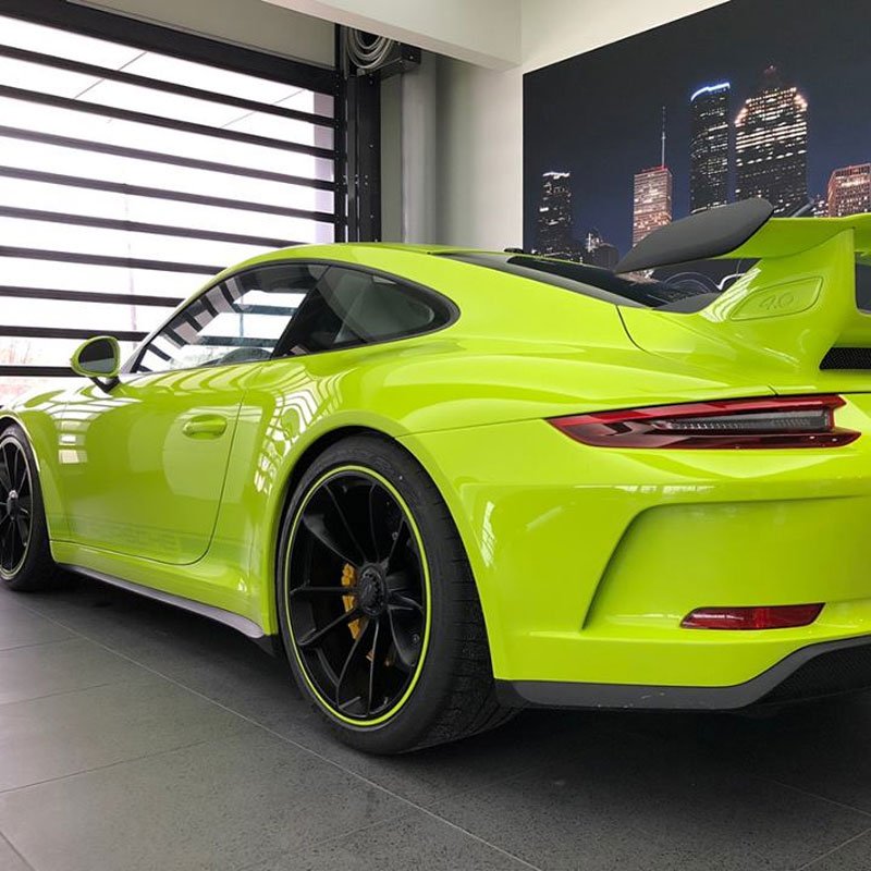 KOOPPF Acid Green Color TPU PPF paint protection film car films 1 rolls 1.52*16M thickness 8mil Color Change PPF for car