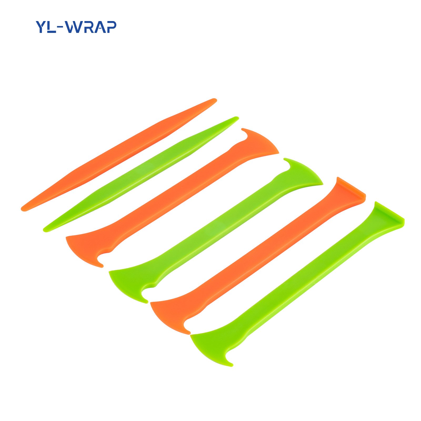High Quality 3pcs Green Handle Window Tint Install Scraper Vinyl Film Car Wrap Squeegee Car Cleaning Tucking Tool Set