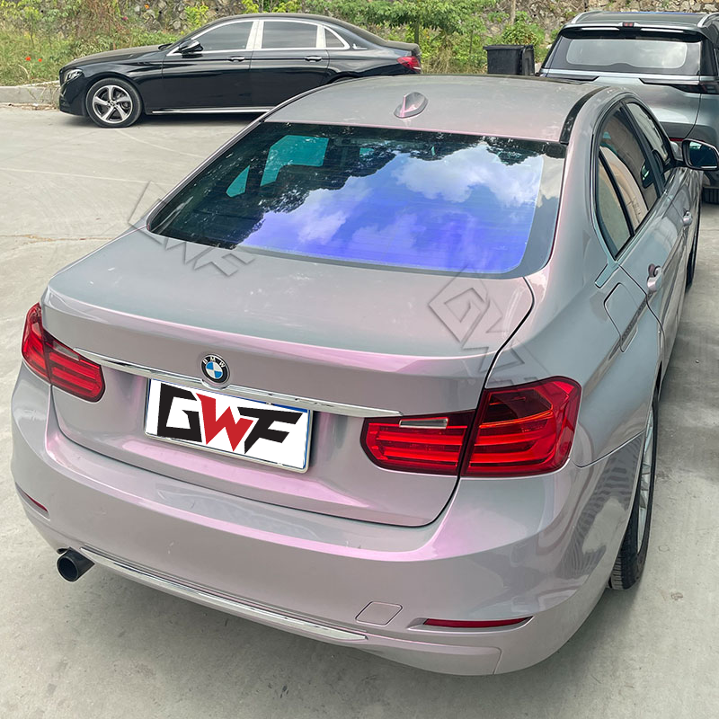 GWF 1.52*30M CR90 85%vlt Blue Purple Chameleon Window Tint Light Blue Chameleon Nano Ceramic Car Window Tint Solar Film
