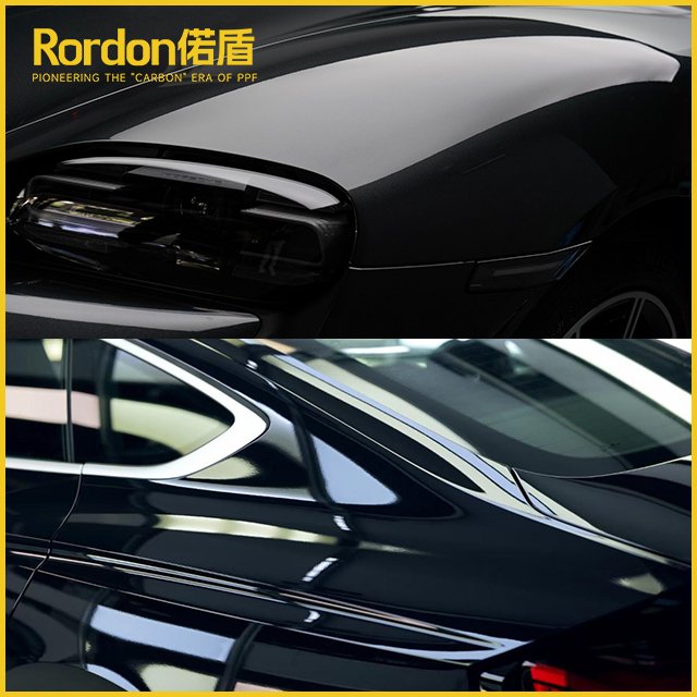 Rordon 7.5mil TPH sticker Paint Protection Car Film Anti scratch Auto Vehicle TPH PPF Self Healing Gloss Black PPF