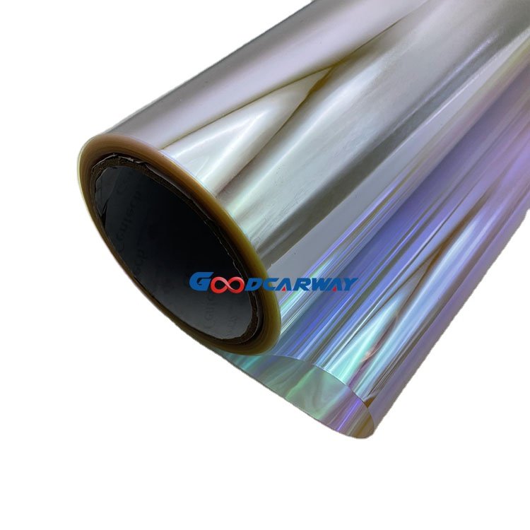 Self Adhesive 1.52*30M Super Glossy Metal Purple Chameleon Car Color Change Wrap Vinyl Film