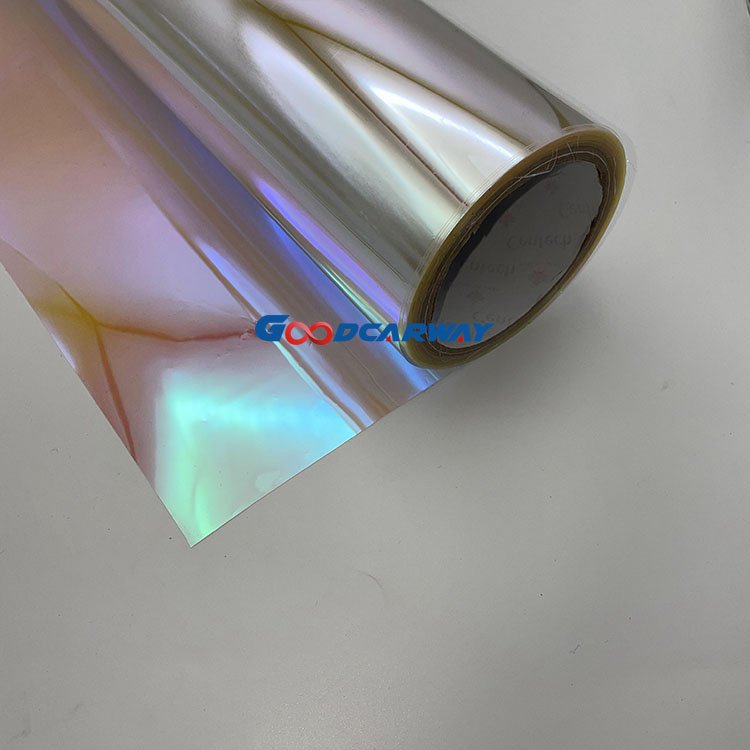 Self Adhesive 1.52*30M Super Glossy Metal Purple Chameleon Car Color Change Wrap Vinyl Film