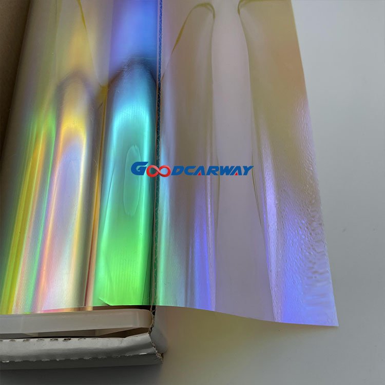 Self Adhesive 1.52*30M Super Glossy Metal Purple Chameleon Car Color Change Wrap Vinyl Film