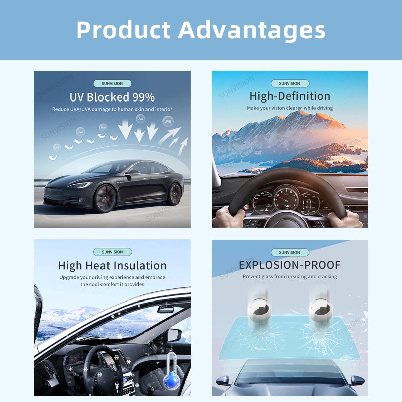 USA quality nano ceramic window car film IRR 99% solar window tint film privacy protection car glass protection film