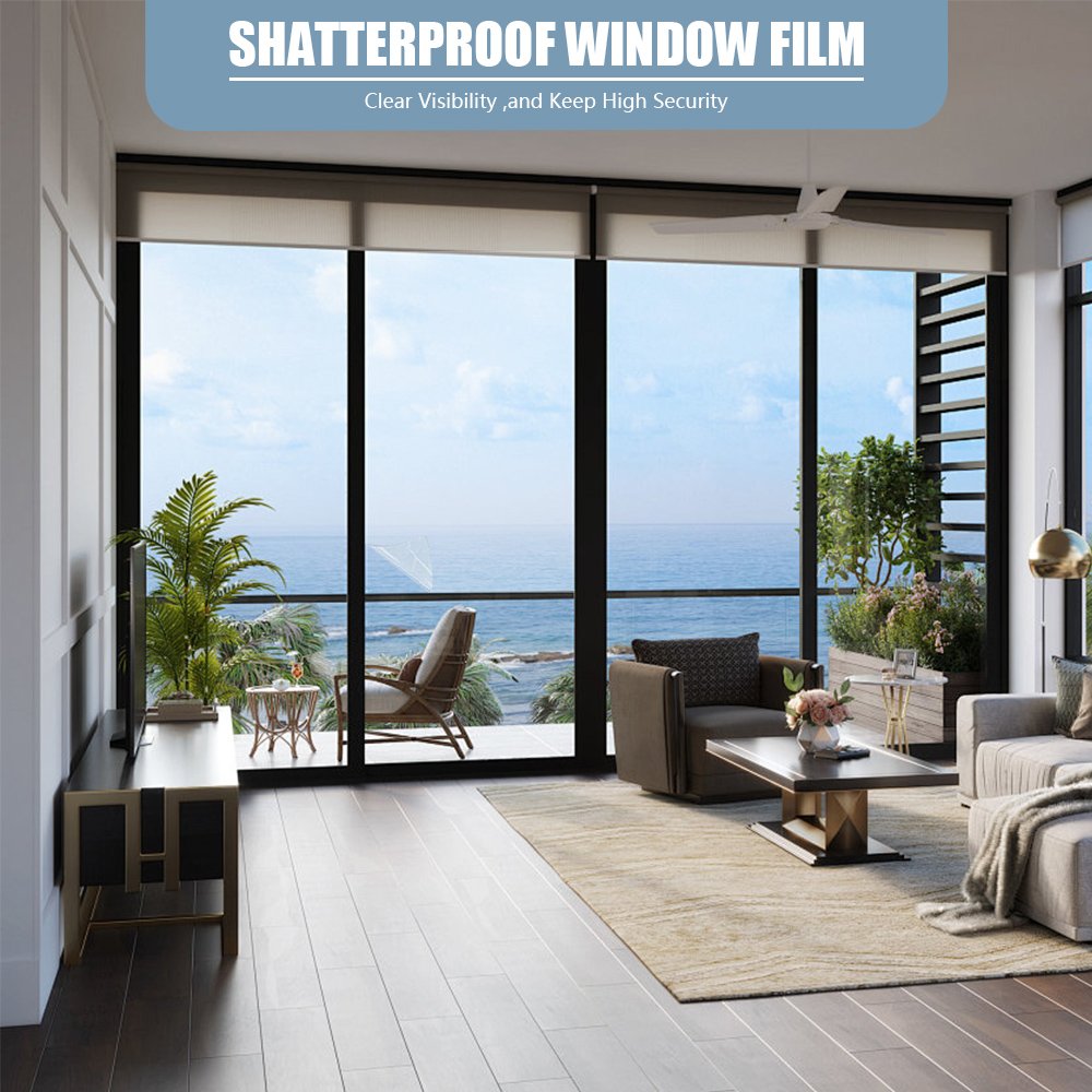Pet Car Windshield Armor Safety Window Tint Glass Protection Film Cars Window Security Film for Windows 4 Mil 90%