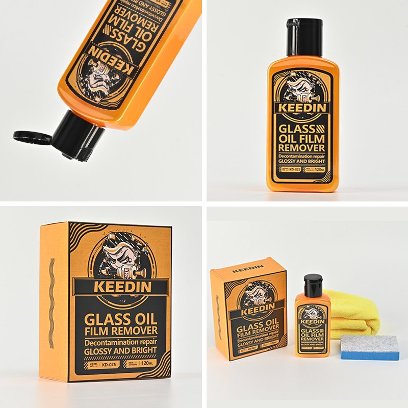 KD-025 Oem Wholesale Car Glass Oil Film Remover Car Glass Cleaner Car Cleaning Supplies 120ml