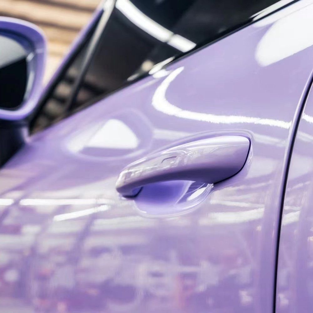 WRAPMASTER 5*59 feet purple PET gloss vinyl wrap car cost reflective vinyl