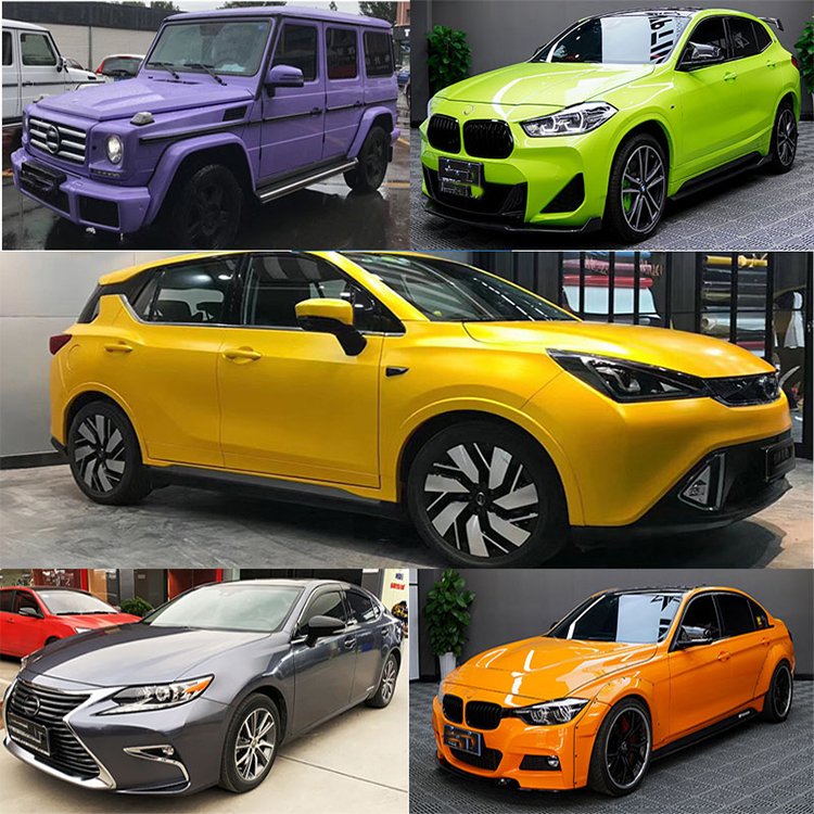 High Quality Heat Resistant High Glossy Metallic Auto Color Full Vinyl Car Wrap Film