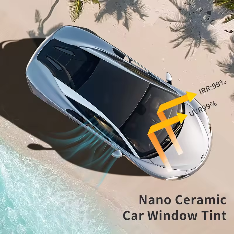 4mil Self-adhesive Explosion-proof Safety Film Top Heat Rejection Nano Ceramic Film Clear Vision Anti Glare Car Window Tint Film