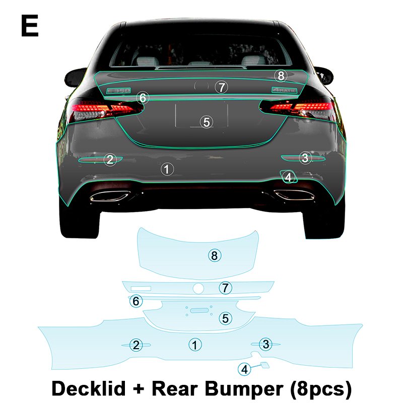 For Benz E Class W213 each part of the film TPU PPF pre-cut car anti-scratch self-healing transparent paint protective film