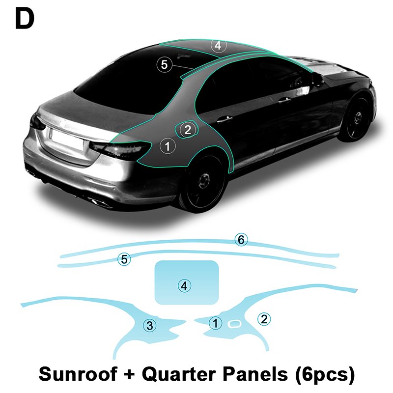 For Benz E Class W213 each part of the film TPU PPF pre-cut car anti-scratch self-healing transparent paint protective film