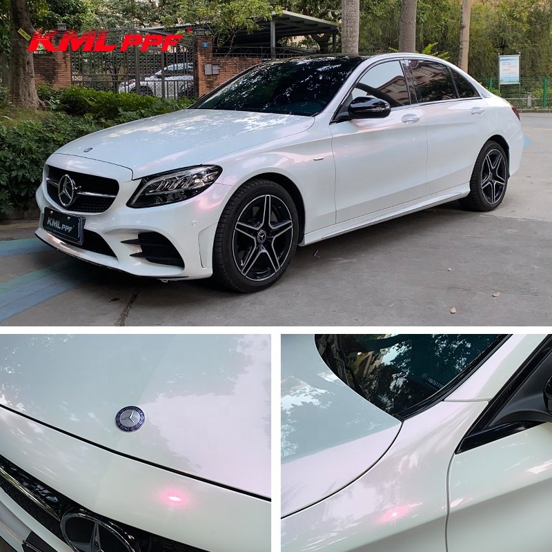 Wholesale High Quality Imported Glue Pearl White Chameleon Car Wrapping Vinyl Film