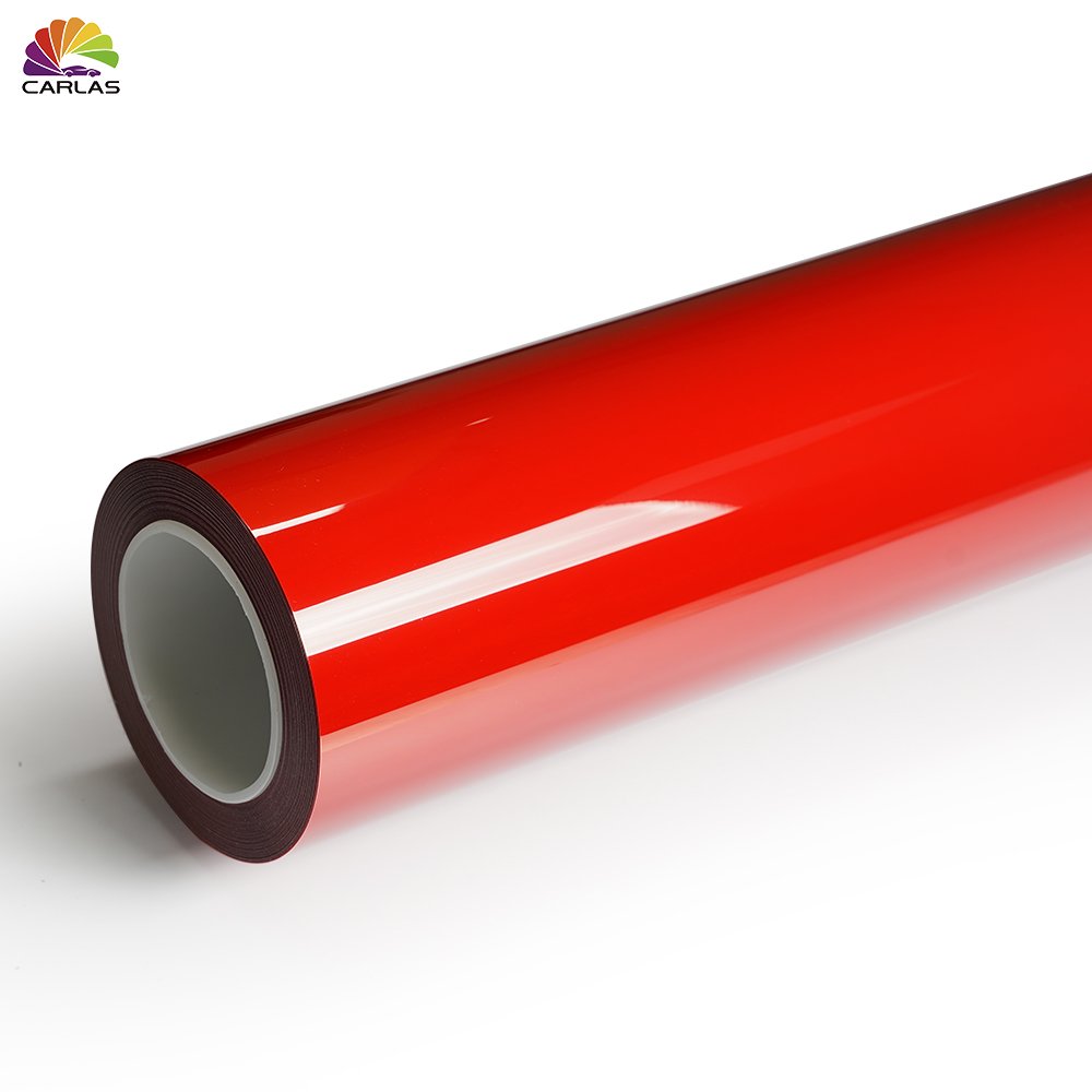 Carlas Latest Technology High-Grade Crystal Vibrant Red TPU Car Color PPF Paint Protection Film
