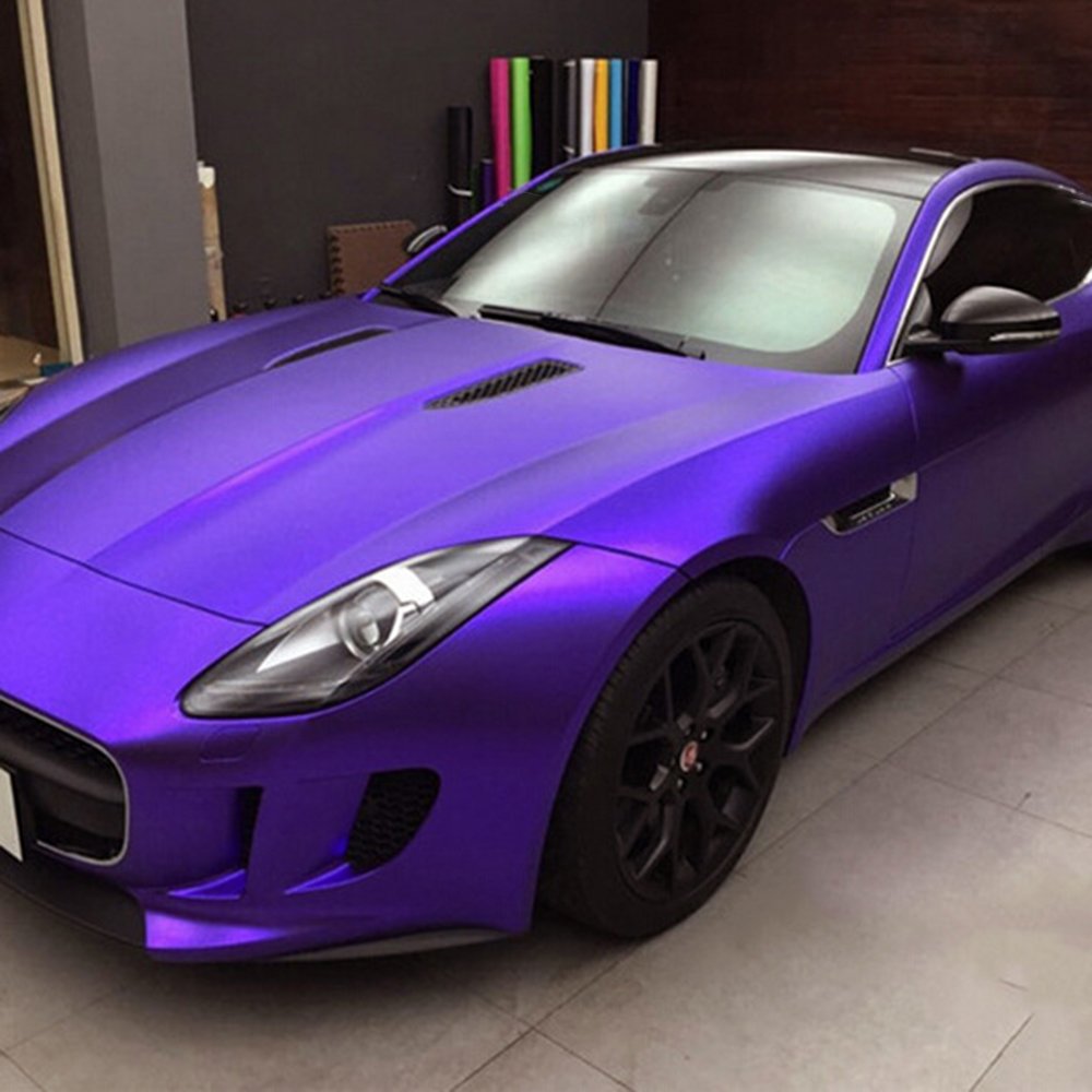 ICE FILM PURPLE Car Wrap Vinyl Full Rolls 152cmx18000 Solvent Polyacrylate Fabric Car Vinyl Decals Sticker Purple
