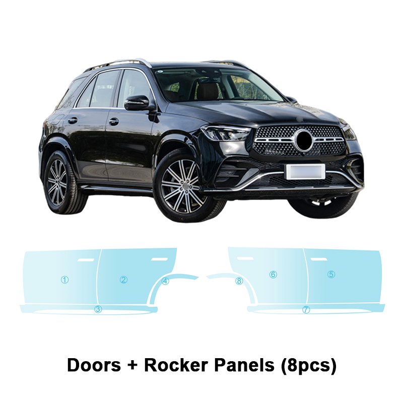 For Mercedes-Benz GLE W167 each part of the film TPU PPF pre-cut film scratchresistant self-healing transparent film