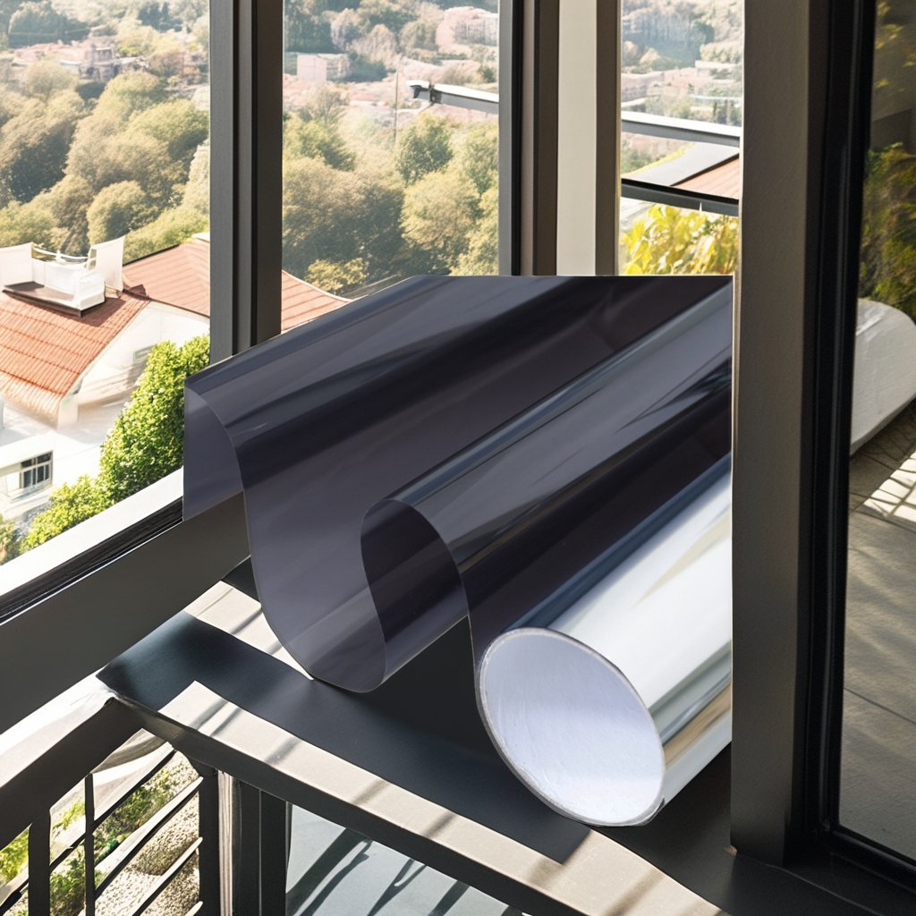 One-Way Reflective Privacy Protection Window Tint Thermal Insulation UV Blocking Solar Decorative Film Anti-Scratch PET Material