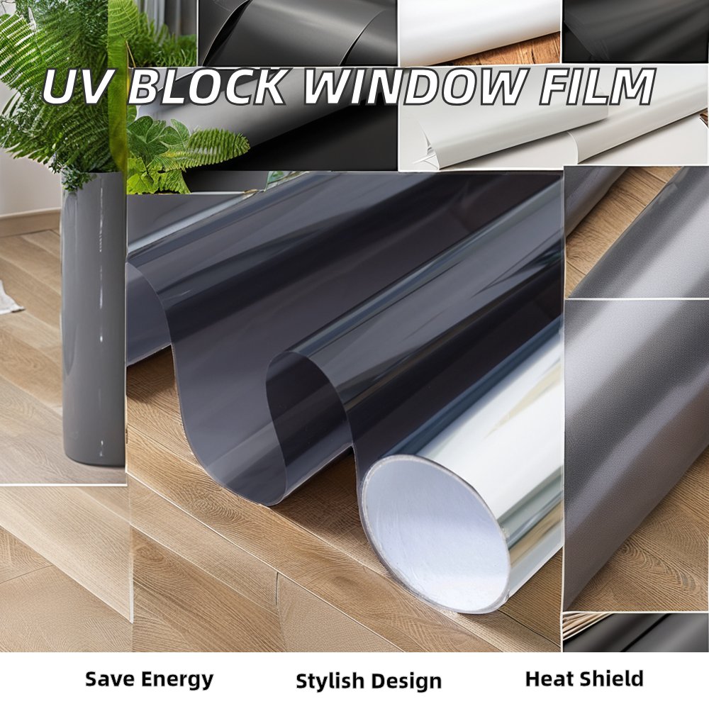 One-Way Reflective Privacy Protection Window Tint Thermal Insulation UV Blocking Solar Decorative Film Anti-Scratch PET Material