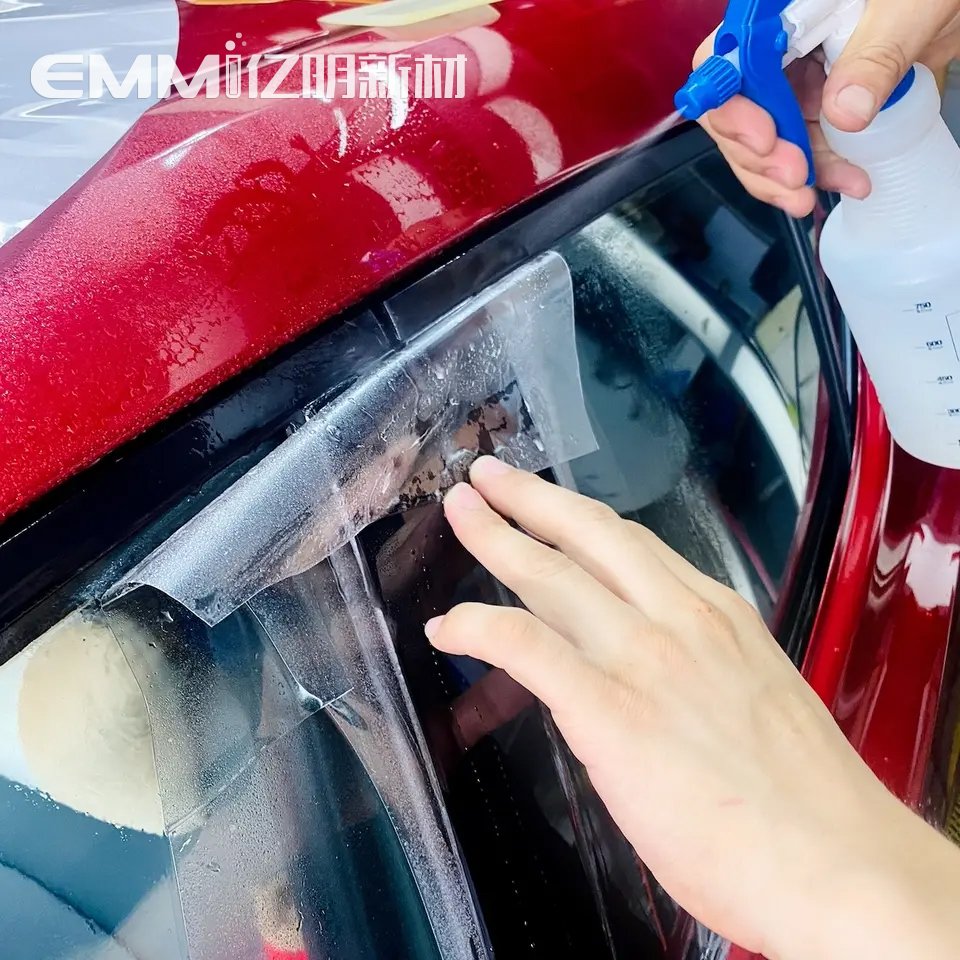7.5mil EMMI Manufacturer Wholesale Clear Car Film Self-adhesive Anti-scratch Self-healing Clear Tpu Body OEM Durable Transparent