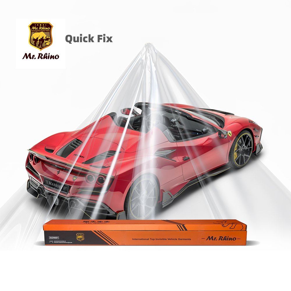 Mr Rhino 8.5MIL Glossy Transparent PPF TPU Car Paint Protection Film Self-Healing Anti Yellowing Instant Repair Diamond Body