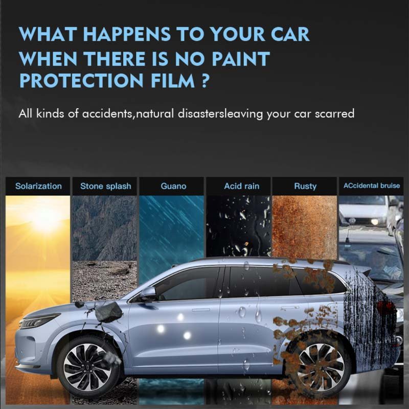 Wholesale Custom 7.5 Mil Clear Bra Auto Paint Protection Car Film Glossy TPU PPF Vehicle Clear Wrap Protection Film