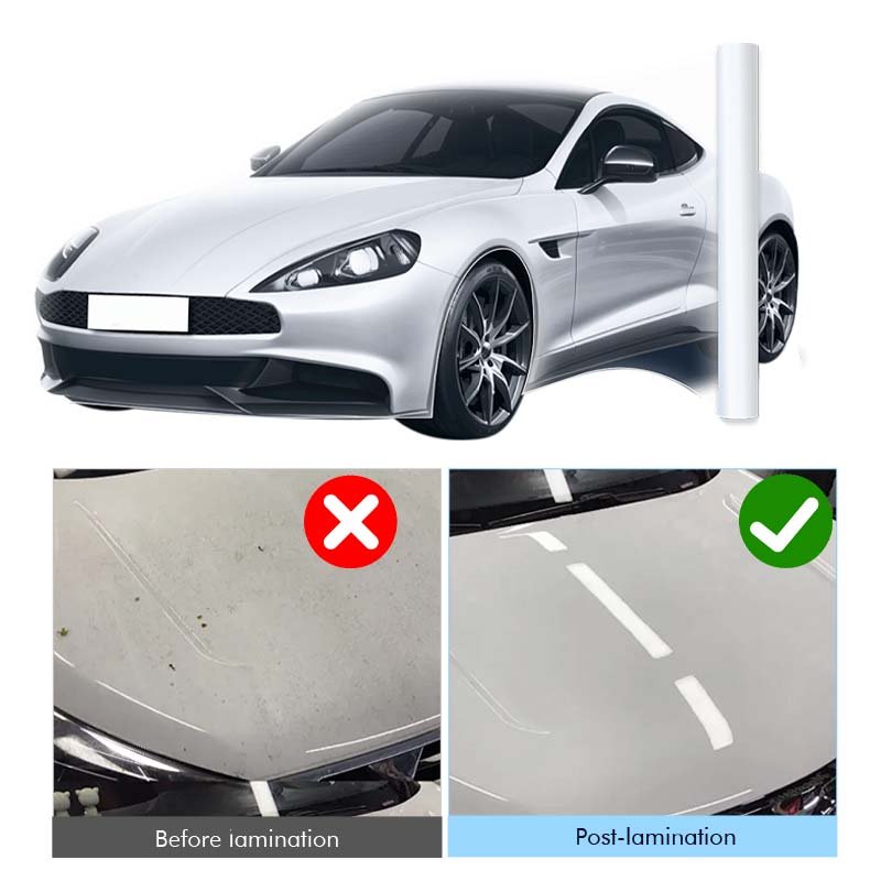 Wholesale Custom 7.5 Mil Clear Bra Auto Paint Protection Car Film Glossy TPU PPF Vehicle Clear Wrap Protection Film