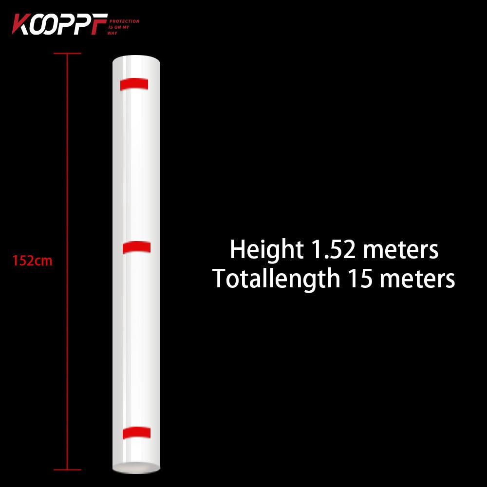 KOOPPF USA TPU PPF 7.5mil-9.5mil thickness paint protection film ppf 1.52*15M Self Healing car wrap vinyl transparent TPU Film