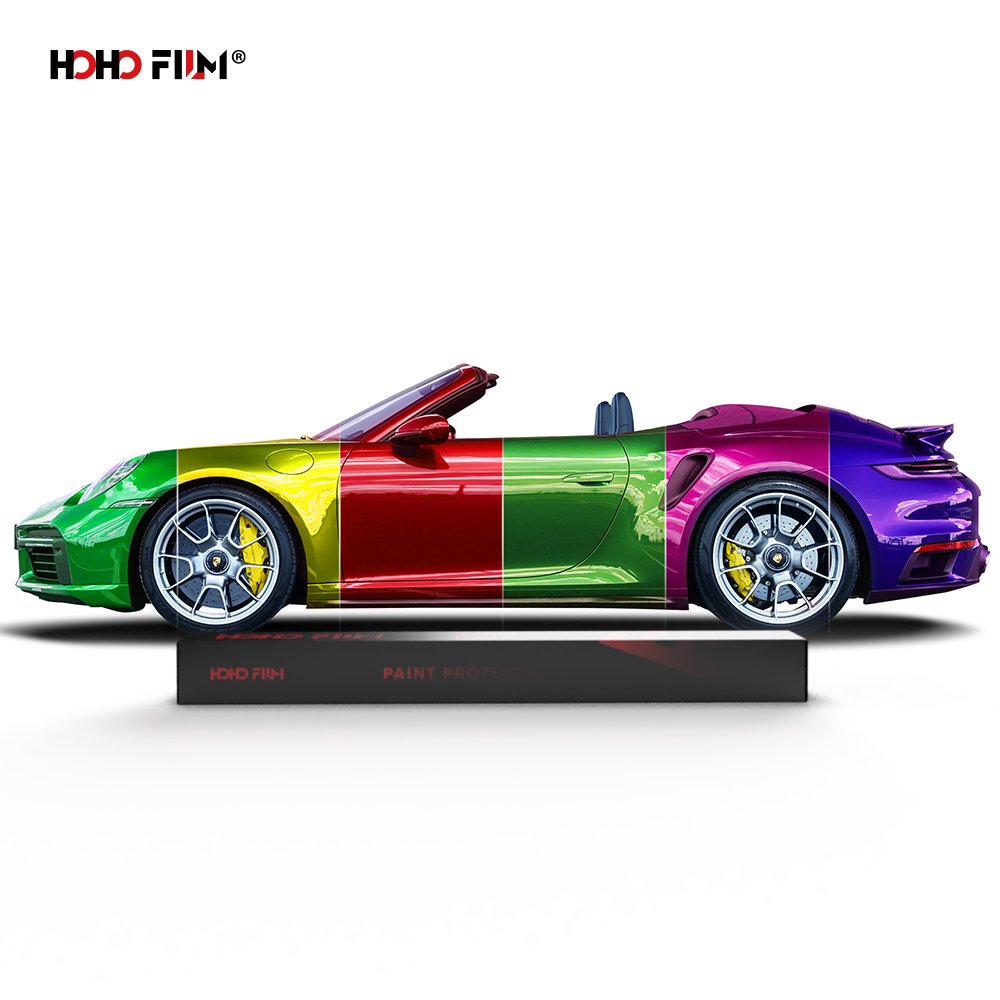 HOHOFILM Colored Paint Protection Film Muti-colors Self Healing Car Body Stickers Color Changing TPU PPF Paint Protection Film