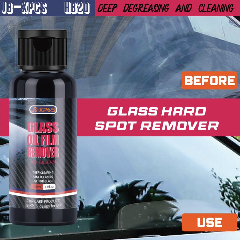 100ml JB-XPCS LHB-20 GLASS OIL FILM REMOVER Car Glass Cleaner Water Spot Remover for Glass Surfaces