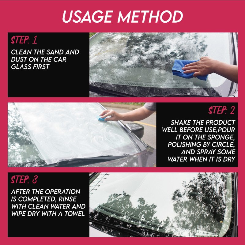 100ml JB-XPCS LHB-20 GLASS OIL FILM REMOVER Car Glass Cleaner Water Spot Remover for Glass Surfaces