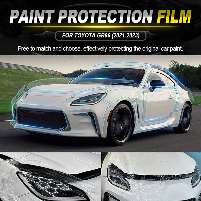 For Toyota GR86 2021-2023 each part of the film TPU PPF pre-cut car anti-scratch self-healing transparent paint protective film