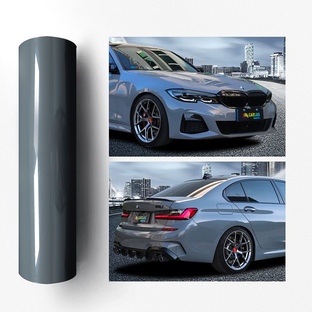 Glossy Crystal Nardo Gray Car Wraps Vinyl Film Ultra Glossy Vinyl Wrap Car Color Changing Film Anti-Scratch