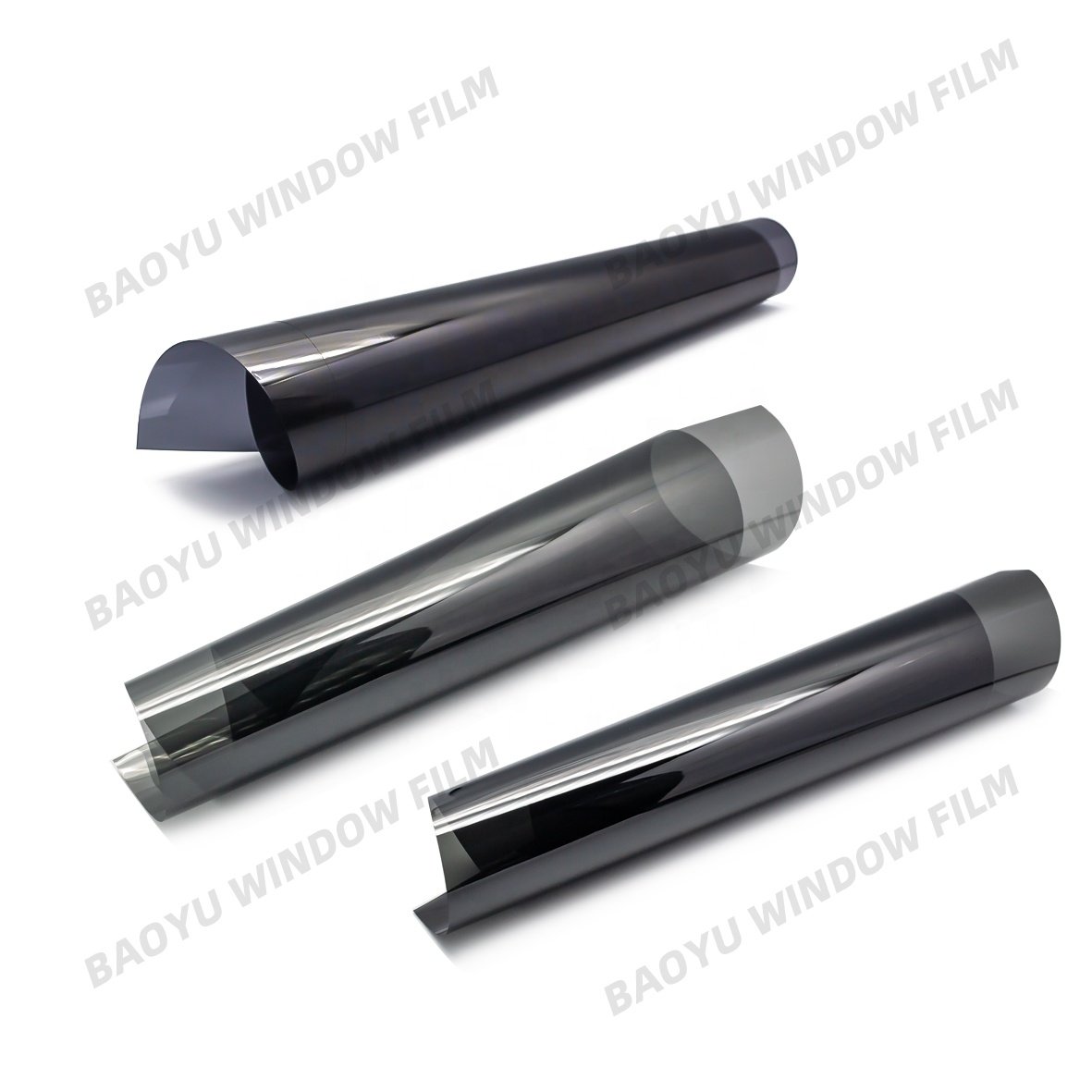 Car Window Film P-K18 Dyed Charcoal Tint PET Fashion Windows Tint Small Size 1 Roll Anti UV Baoyu 1.52*30 M/roll 1.8mil 3H