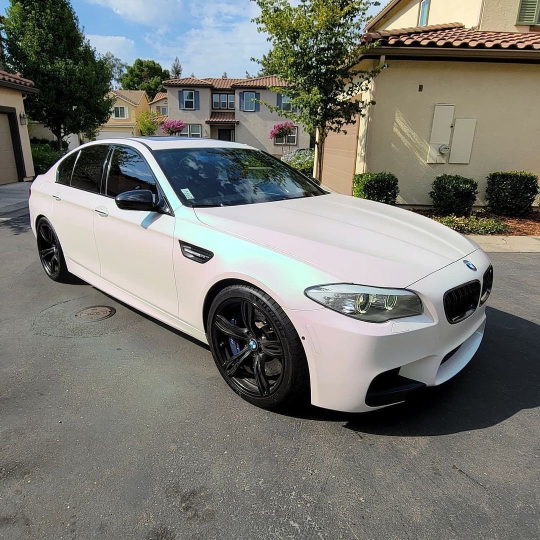 Low Initial tack PET Gloss Finish Iridescent Dawn White Aurora Car Wrap Vinyl Film