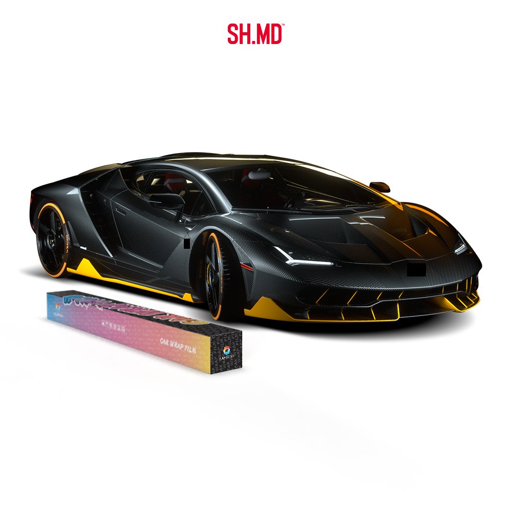 Anti Scratch Self Adhesive TPU Car Body Stickers Nano Coating Black Carbon Fiber Film Car Paint Protection Film Carbon TPU PPF