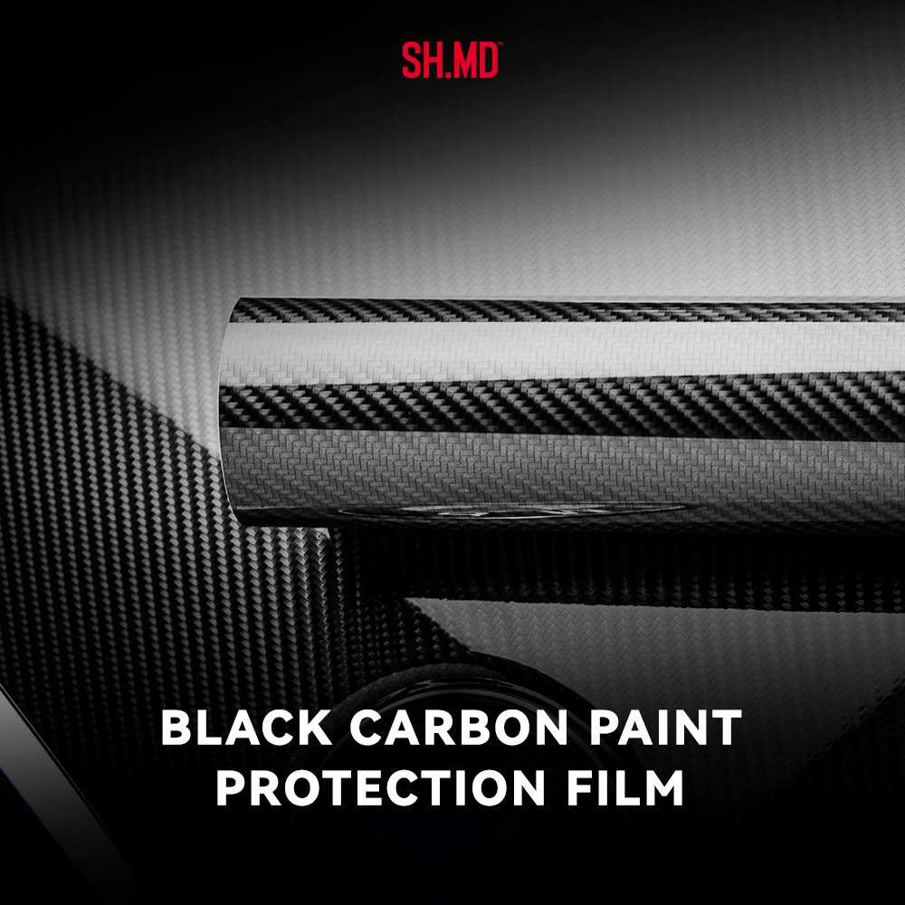 Anti Scratch Self Adhesive TPU Car Body Stickers Nano Coating Black Carbon Fiber Film Car Paint Protection Film Carbon TPU PPF