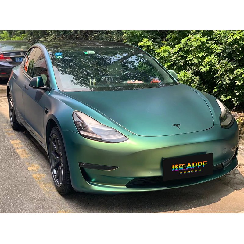 Paint For Film Car Wrap Vinyl Green Matte Car Wrapping Paper Color Ppf Change Color Car Film Wrap