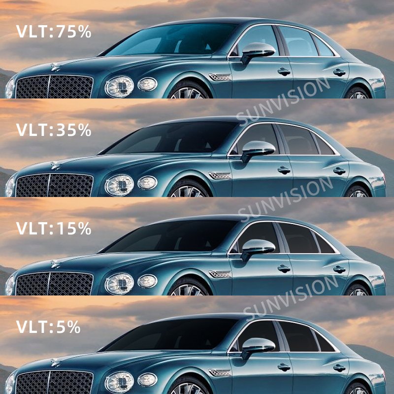 Free Sample UVR99% IRR99% Heat Insulation UV Rejection Nano Ceramic Solar Window Film Tint Polarized Car Window Tint Custom