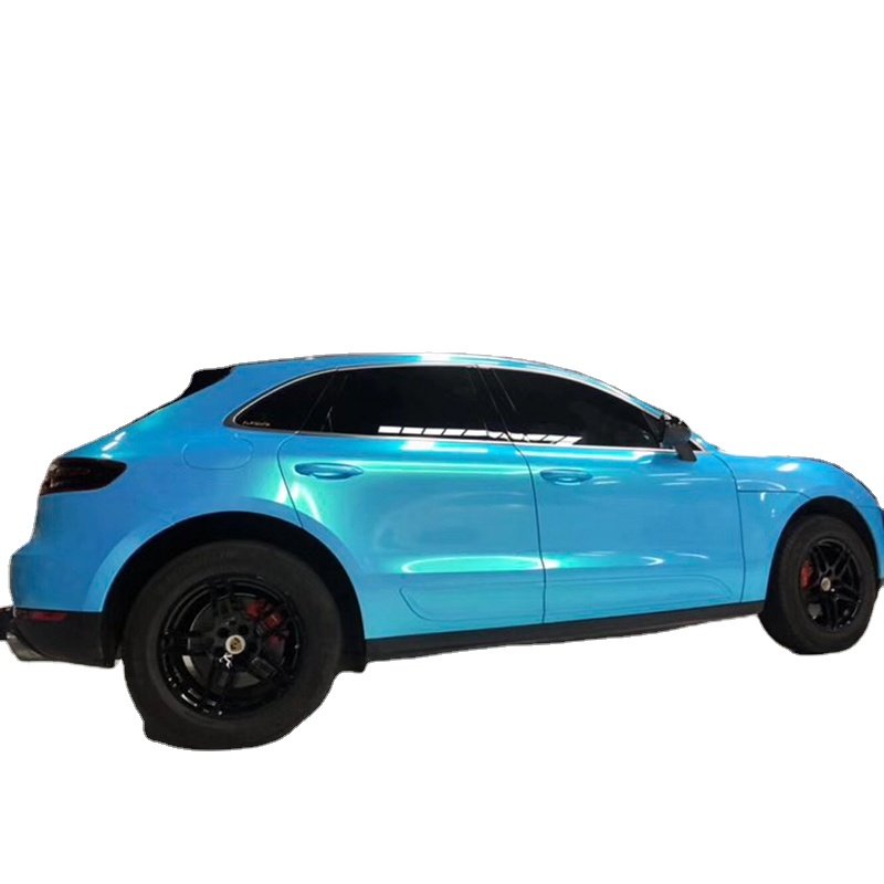 Glossy Magic Gold Sky Blue Car Film Protection Auto Full Body Sticker Vehicle Wrapping Wrap