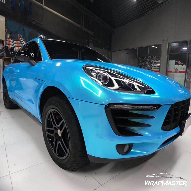Glossy Magic Gold Sky Blue Car Film Protection Auto Full Body Sticker Vehicle Wrapping Wrap