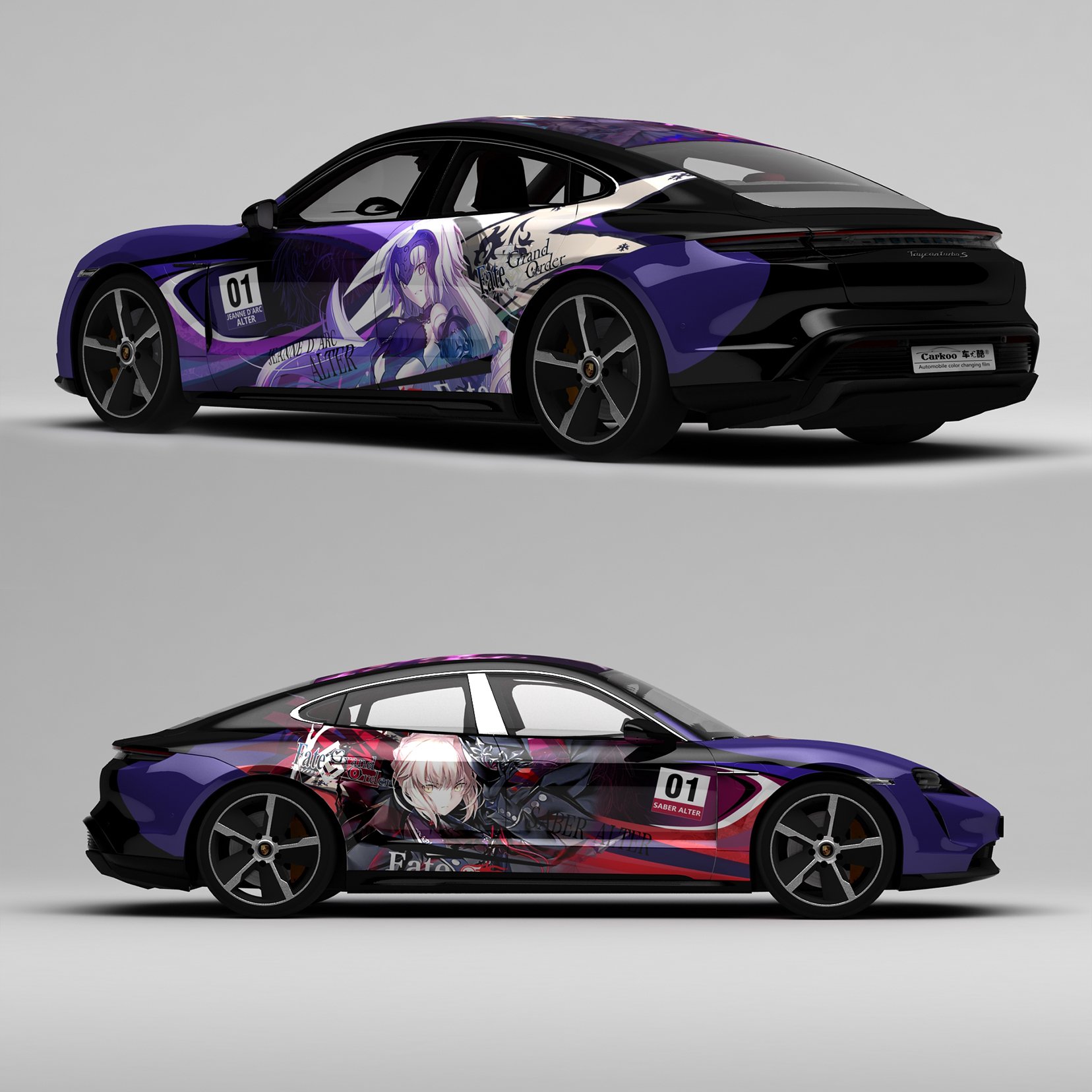 Custom Itahsha Auto PPF Full Body Wrap Vinyl Big Anime Car Film UV Resistance Waterproof PVC Door Decal Die Cut Design