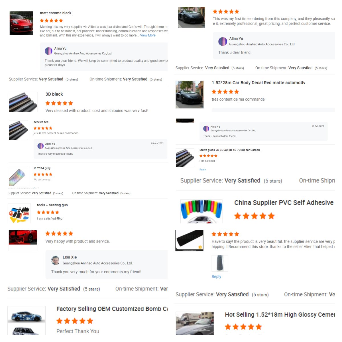 Hot sell glossy vinyl wrap air free bubbles vinyl wrap rolls for car PET Brooklyn grey vinyl wrap
