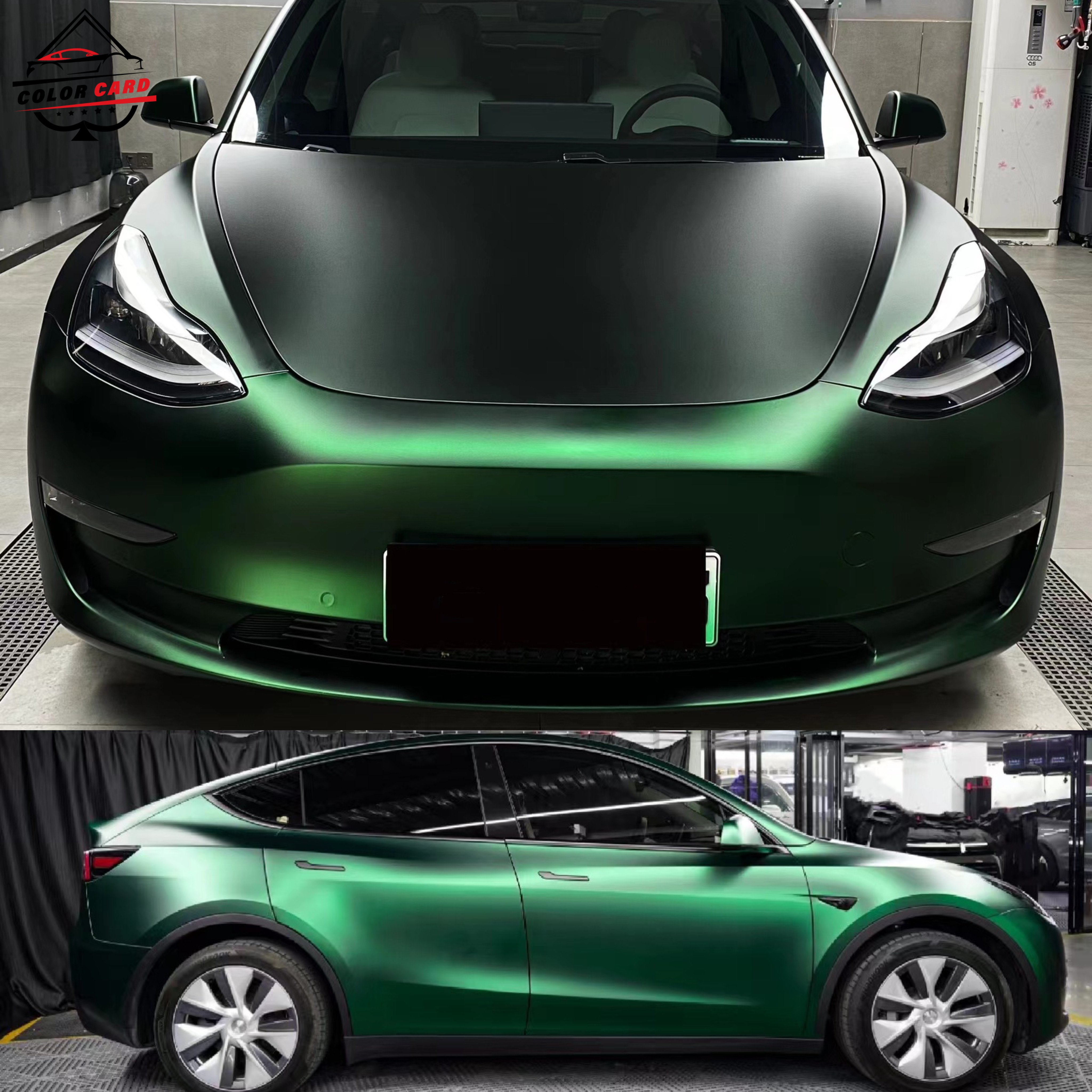 Venom Green Matt Metallic Wrap 3M Auto Protective Film 1.52*18M ACE Wrap Adhesive Film Auto Wrap Car Body Film