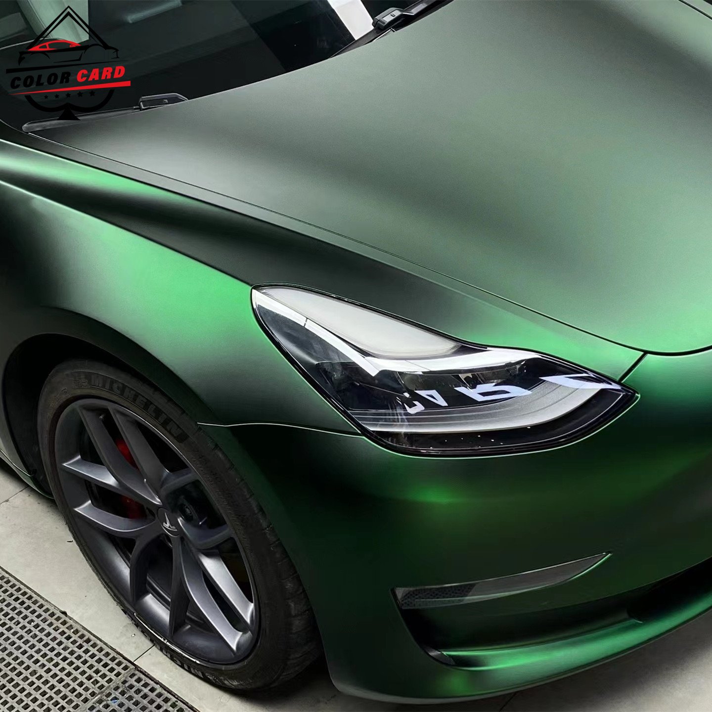 Venom Green Matt Metallic Wrap 3M Auto Protective Film 1.52*18M ACE Wrap Adhesive Film Auto Wrap Car Body Film