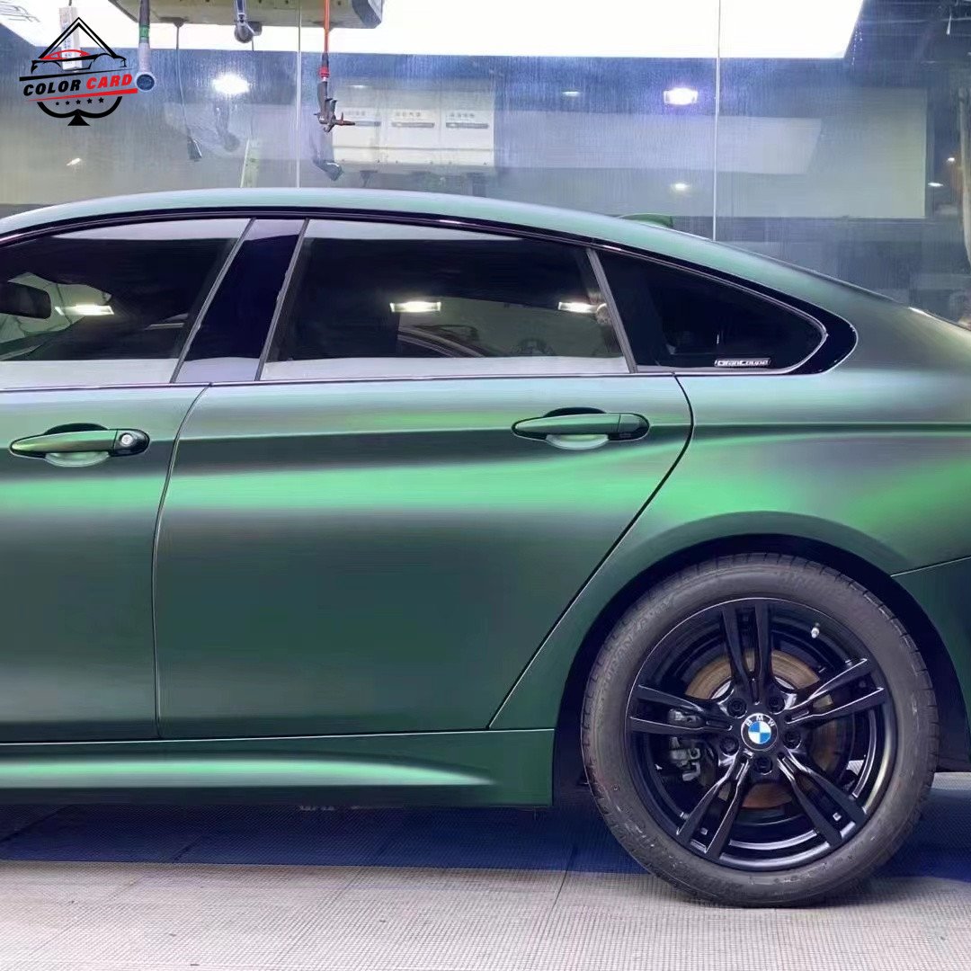 Venom Green Matt Metallic Wrap 3M Auto Protective Film 1.52*18M ACE Wrap Adhesive Film Auto Wrap Car Body Film