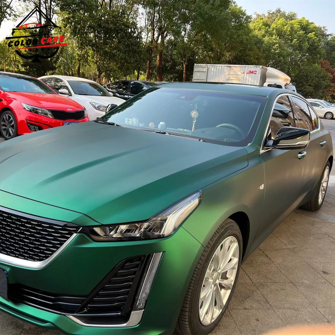 Venom Green Matt Metallic Wrap 3M Auto Protective Film 1.52*18M ACE Wrap Adhesive Film Auto Wrap Car Body Film