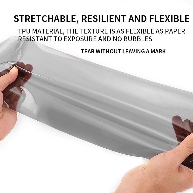 High quality transparent smoked black removable tpu car headlight ppf tint film