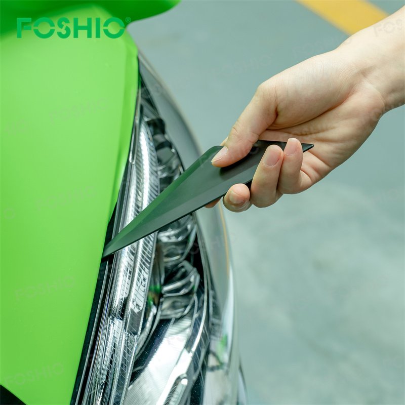 Foshio Customize Logo 70a 80a 90a Car Wrap Tool Plastic Triangle Vinyl Squeegee Vinyl Tools
