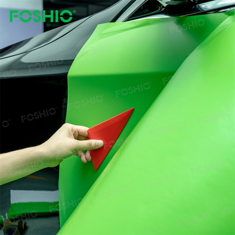Foshio Customize Logo 70a 80a 90a Car Wrap Tool Plastic Triangle Vinyl Squeegee Vinyl Tools